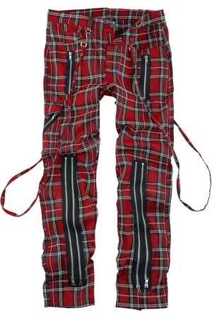 Banned Retro Gothic Stoffen broeken - Avengence Check - S tot XXL - voor Mannen