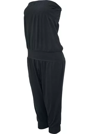 Urban classics Jumpsuit - Ladies Shoulderfree Capri Jumpsuit - XS tot M - voor Vrouwen