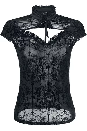 Banned Retro Gothic T-shirt - Dark Lady - XS tot XL - voor Vrouwen