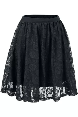 Gothicana Korte rok - Met kant bedekte rok - S tot 4XL - voor Vrouwen