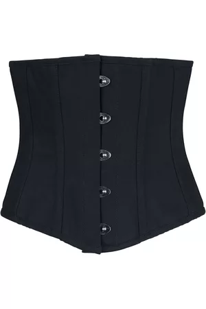 Gothicana Gothic Corsage - Schwarze Unterbrustkorsage - S tot XXL - voor Vrouwen