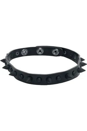 Rock Rebel Gothic Choker - Black Studs - voor Vrouwen