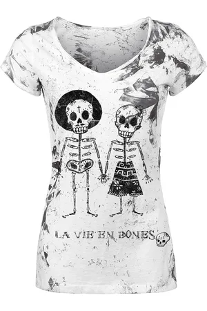 Outer Vision T-shirt - Skeleton Lovers - S tot XL - voor Vrouwen