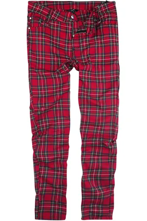 Banned Retro Gothic Stoffen broeken - Tartan Pants - S tot L - voor Mannen