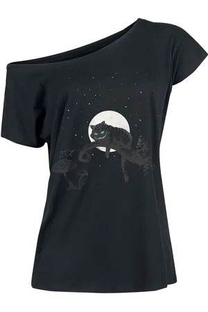 Alice in Wonderland Disney T-shirt - Chesire Cat Crazy Nights - S tot XXL - voor Vrouwen