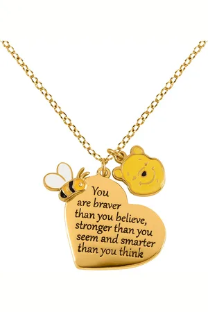WINNIE THE POEH Disney Halsketting - You Are Braver Than You Believe - voor Vrouwen