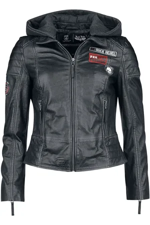 Rock Rebel Lederen jas - Rock Rebel X Route 66 - Leather Jacket - S tot XXL - voor Vrouwen