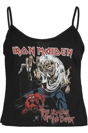 Iron Maiden Top - The number of the beast - S tot XXL - voor Vrouwen