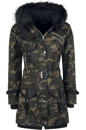 Gothicana Gothic Winterjas - Multi Pocket Jacket - M tot 3XL - voor Vrouwen