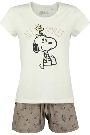 Peanuts Pyjama - Snoopy und Woostock - All Smiles - S tot 3XL - voor Vrouwen