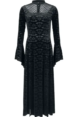 Banned Retro Gothic Lange jurk - Gothic vleermuisjurk - XS tot XL - voor Vrouwen