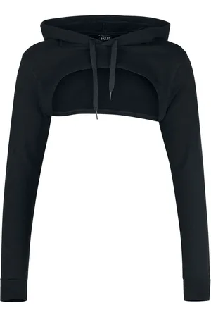 Outer Vision Trui met capuchon - Superkorte hoodie Doris - S tot XXL - voor Vrouwen