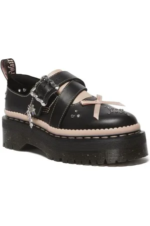 Dr. Martens Creepers - Kemsley Black+Powder Pink Nappa Lux+Ze You Velvet - EU36 tot EU41 - voor Vrouwen