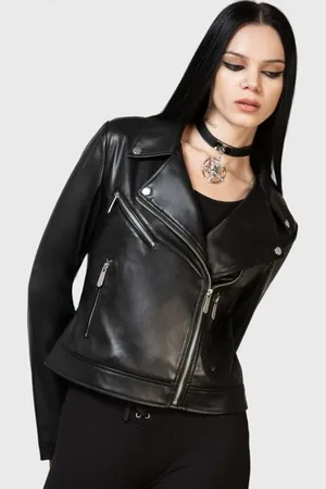 Killstar Gothic Kunstlederen jas - Night Wrath Biker Jacket - XS tot XL - voor Vrouwen