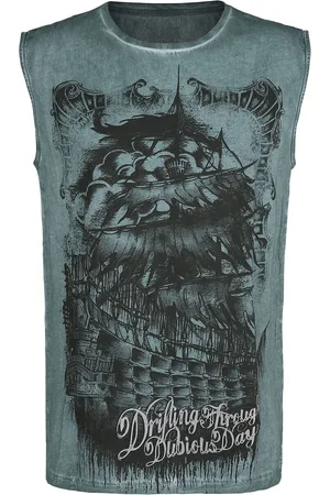 EMP Tanktop - Tank-Top mit Waschung und Print - S tot XXL - voor Mannen
