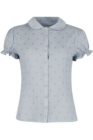 Banned Retro Rockabilly Blouse - Heart On Her Sleeve Blouse - XS tot 4XL - voor Vrouwen