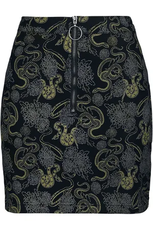 Banned Retro Gothic Korte rok - Slither Skirt - XS tot XL - voor Vrouwen