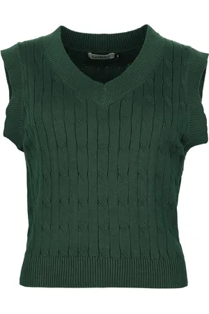 Banned Retro Rockabilly Top - Olive Waistcoat - S tot 4XL - voor Vrouwen