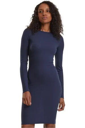 Urban classics Korte jurk - Ladies Rib Dress - XS tot 3XL - voor Vrouwen