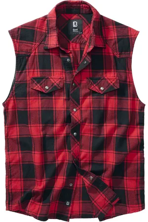Brandit Shirt met korte mouwen - Sleeveless Checkshirt - S tot 7XL - voor Mannen