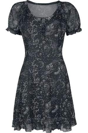 Jawbreaker Gothic Korte jurk - Nigh Forrest mesh jurk - XS tot 3XL - voor Vrouwen