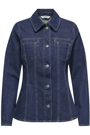 ONLY Denim jas - ONLELLE L/S FITTED DNM JACKET GUA - XS tot XL - voor Vrouwen