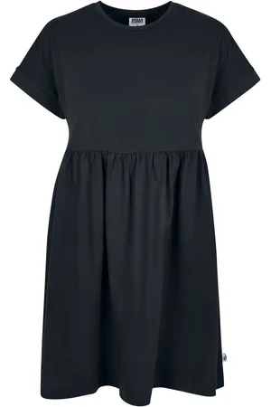 Urban classics Korte jurk - Ladies’ Organic Empire Valance Tee Dress - XS tot 3XL - voor Vrouwen