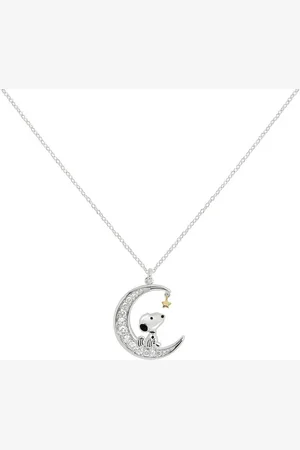 Peanuts Halsketting - Snoopy in Moon - voor Vrouwen