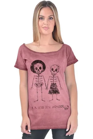 Outer Vision T-shirt - Skeleton Lovers Vrouwen T-shirt - S tot 4XL - voor Vrouwen