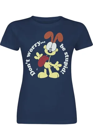Garfield T-shirt - Don`t Worry ... Be Stupid! - S tot 3XL - voor Vrouwen