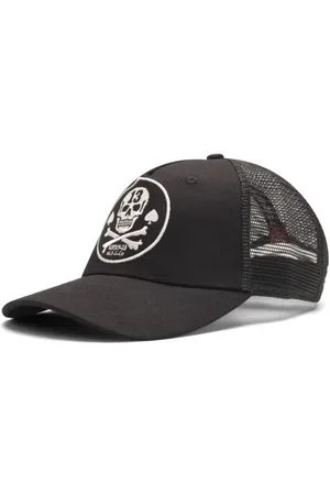 Lucky 13 Cap - Pirate Skull - Trucker Hat Black