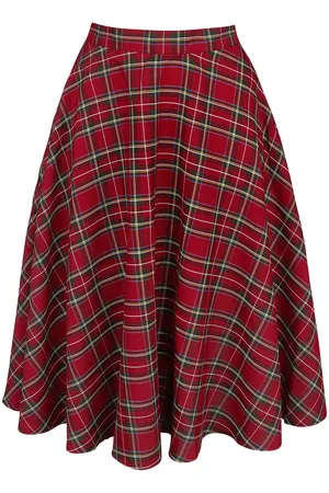 Hell Bunny Rockabilly Medium-lengte rok - Irvine Skirt - XS tot 4XL - voor Vrouwen