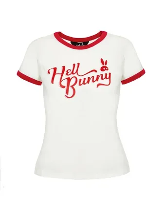 Hell Bunny Rockabilly T-shirt - Lucy T-Shirt - XS tot XXL - voor Vrouwen