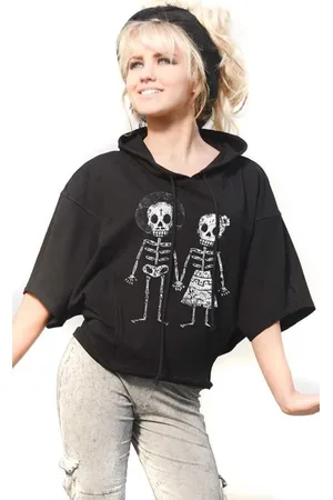 Outer Vision Gothic Trui met capuchon - Skeleton Lovers Vrouwen Hoodie - S tot 4XL - voor Vrouwen