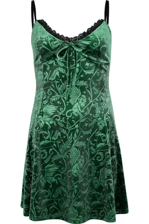 Killstar Gothic Korte jurk - Wizard Of Oz - Emerald Envy Mini Dress - XS tot 4XL - voor Vrouwen