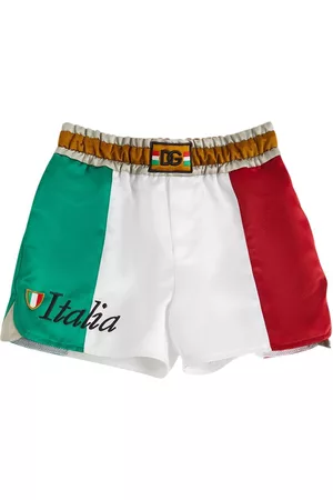 DOLCE & GABBANA KIDS Italian Flag Shorts W/ Logo