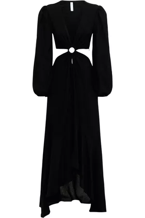 JONATHAN SIMKHAI Dames Lange jurken - Jaelynn Cut Out Cotton Long Dress