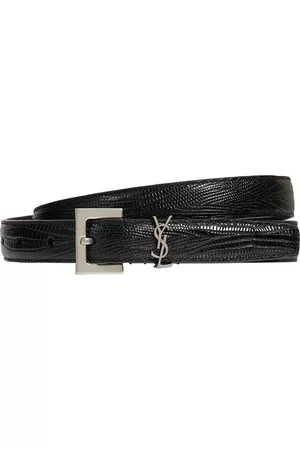 SAINT LAURENT Ysl Leather Belt
