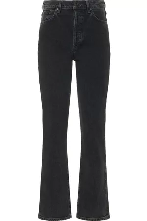 Goldsign Dames Straight - Morgan High Rise Straight Cotton Jeans