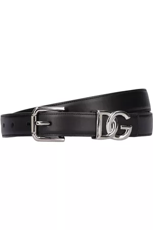 Dolce & Gabbana Heren Riemen - Logo Leather Belt
