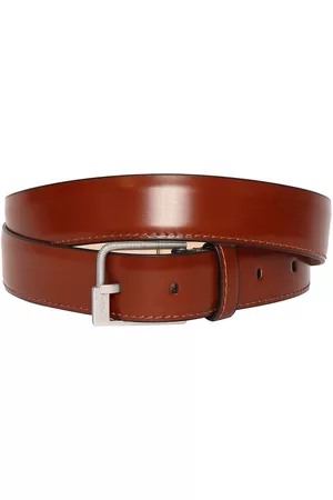 Maison Margiela 30mm Brushed Calfskin Leather Belt