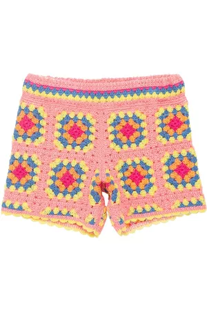Marc Jacobs Color Block Crochet Shorts