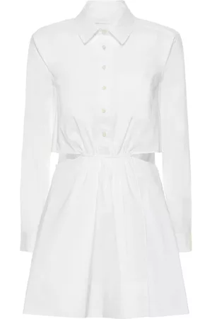 Jonathan Simkhai Dames Korte jurken - Shaelyn Pleated Cotton Poplin Mini Dress