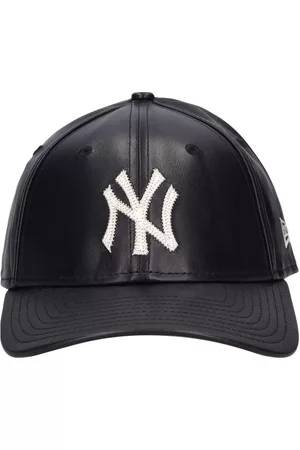 New Era Heren Petten - Ny Embroidered Leather 9forty Cap