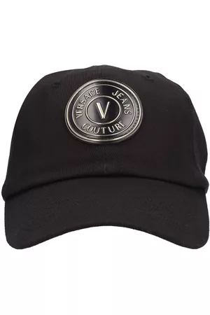 VERSACE Heren Petten - V-emblem Cotton Canvas Baseball Cap