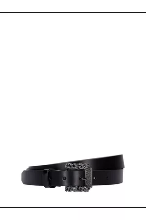 VERSACE Heren Riemen - 3cm Baroque Buckle Leather Belt