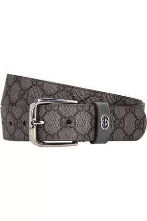 Gucci Heren Riemen - 3.5cm Gg Supreme Cotton Blend Belt