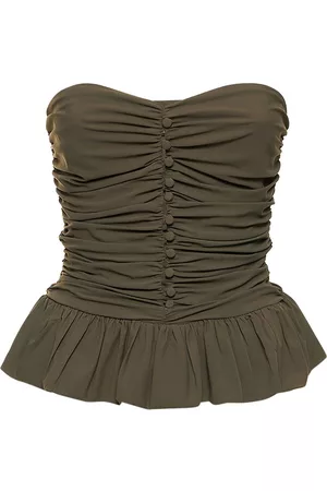 Goldsign Dames Strapless tops - The Peplum Stretch Jersey Tube Top
