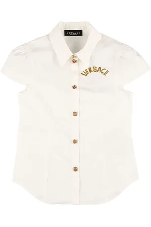 VERSACE Cotton Poplin Shirt W/ Logo