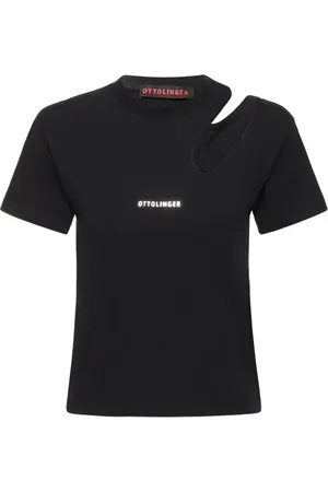 OTTOLINGER Cutout Cotton Jersey T-shirt